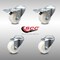 Service Caster 3 Inch SS Nylon Wheel Swivel Bolt Hole Caster Set with 2 Total Lock Brakes SCC SCC-SSBHTTL20S314-NYS-2-S-2 - alternate 1